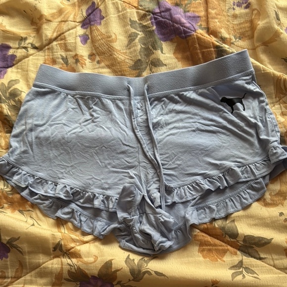 Victoria's Secret Pants - Victoria's Secret Blue Ruffle Panties Shorts
